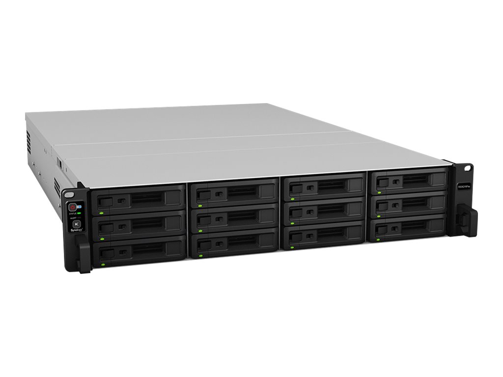 Synology RackStation RS3621RPxs - NAS-Server - 12 Schächte - Rack - einbaufähig - SATA 6Gb/s - RAID 0, 1, 5, 6, 10, JBOD, 5 Hot Spare, 6 Hot Spare, 10-Hot-Spare, 1 Hot-Spare, RAID F1, F1 Hot Spare - RAM 8GB - Gigabit Ethernet - iSCSI - 2U (RS3621RPXS)