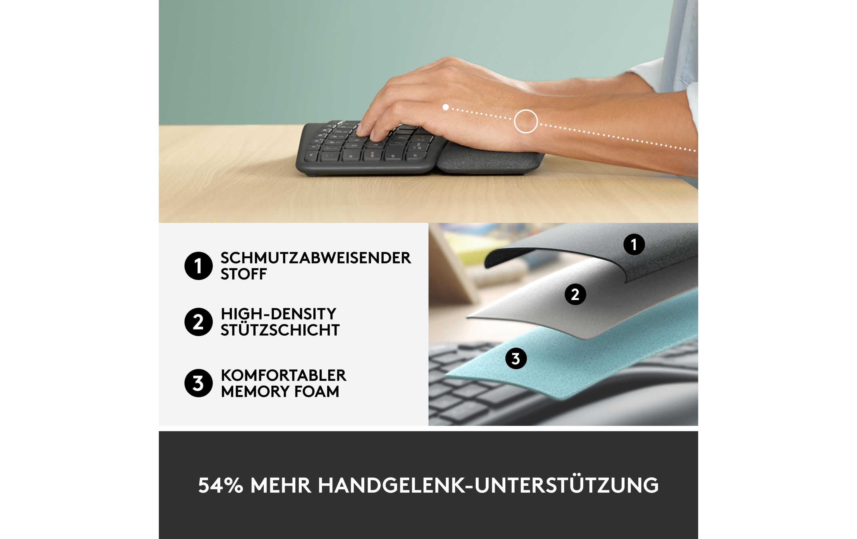 Logitech Tastatur K860 for Business