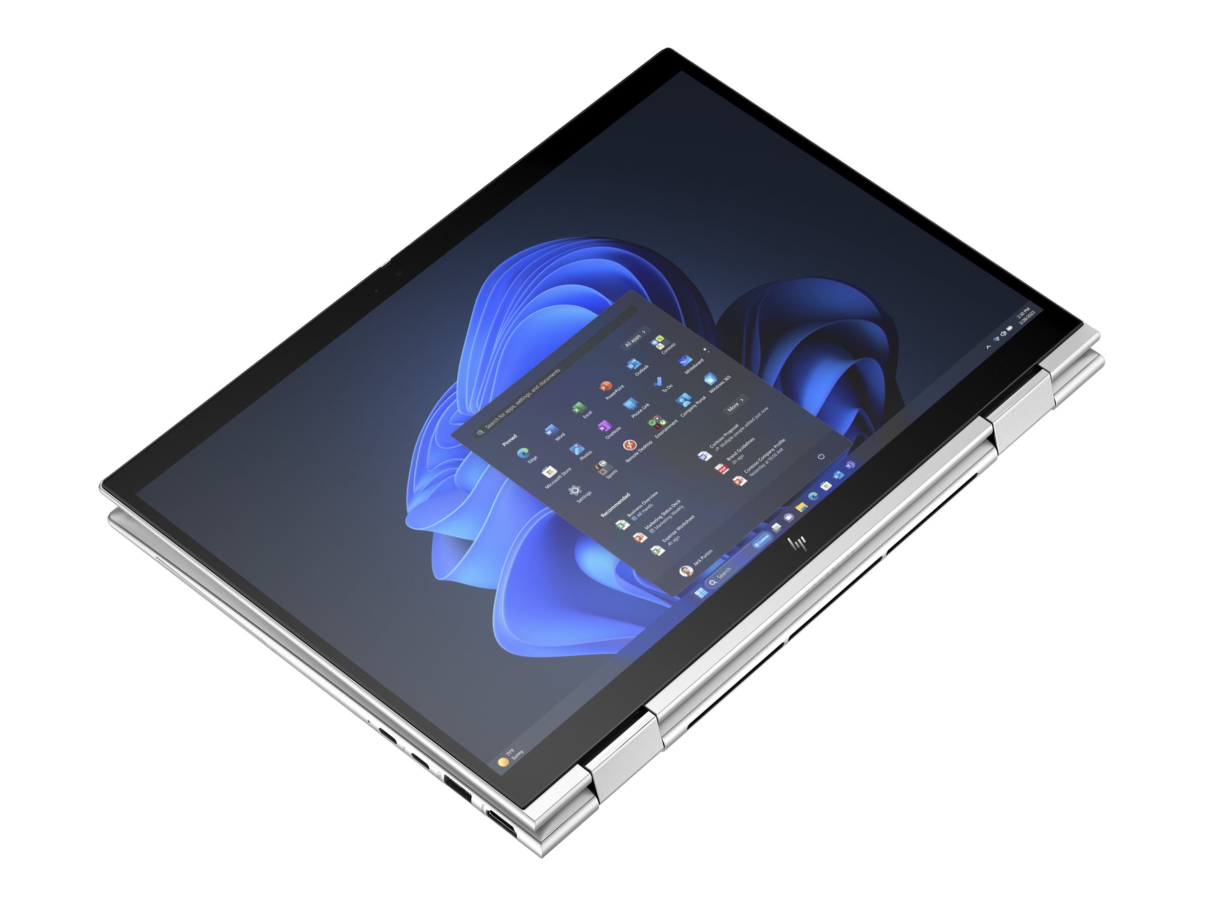 HP Elite x360 830 G11 Notebook - 33.8 cm (13.3") - Core Ultra 5 125U - 16 GB RAM - 512 GB SSD - Deutsch - mit HP Wolf Pro Security Edition (1 Jahr)