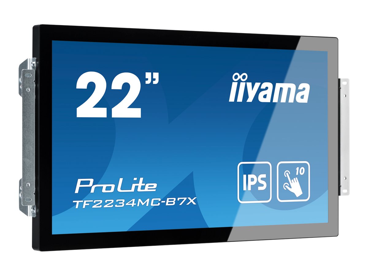 iiyama ProLite TF2234MC-B7X - LED-Monitor - 55.9 cm (22") (21.5" sichtbar) - offener Rahmen - Touchscreen - 1920 x 1080 Full HD (1080p) @ 60 Hz - IPS - 350 cd/m² - 1000:1 - 8 ms - HDMI, VGA, DisplayPort - Schwarz