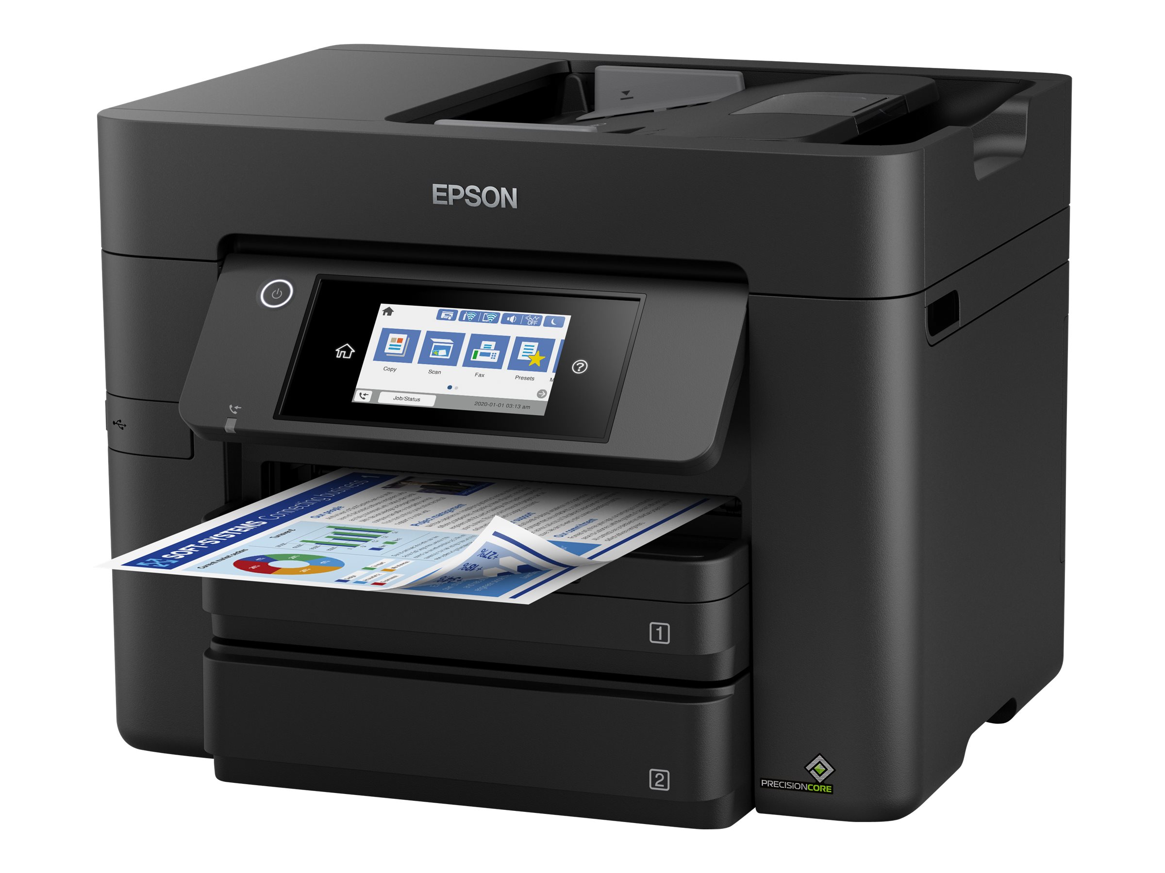 Epson WorkForce Pro WF-4830DTWF Tintenstrahl-Multifunktionsgerät A4, 4in1, Drucker, Scanner, Kopierer, Fax, USB, WLAN