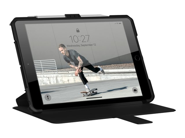 UAG Rugged Case for iPad 10.2-in (7/8 Gen, 2019/2020) - Metropolis Black - Flip-Hülle für Tablet - composite - Schwarz - 10.2" - für Apple 10.2-inch iPad (7. Generation, 8. Generation)