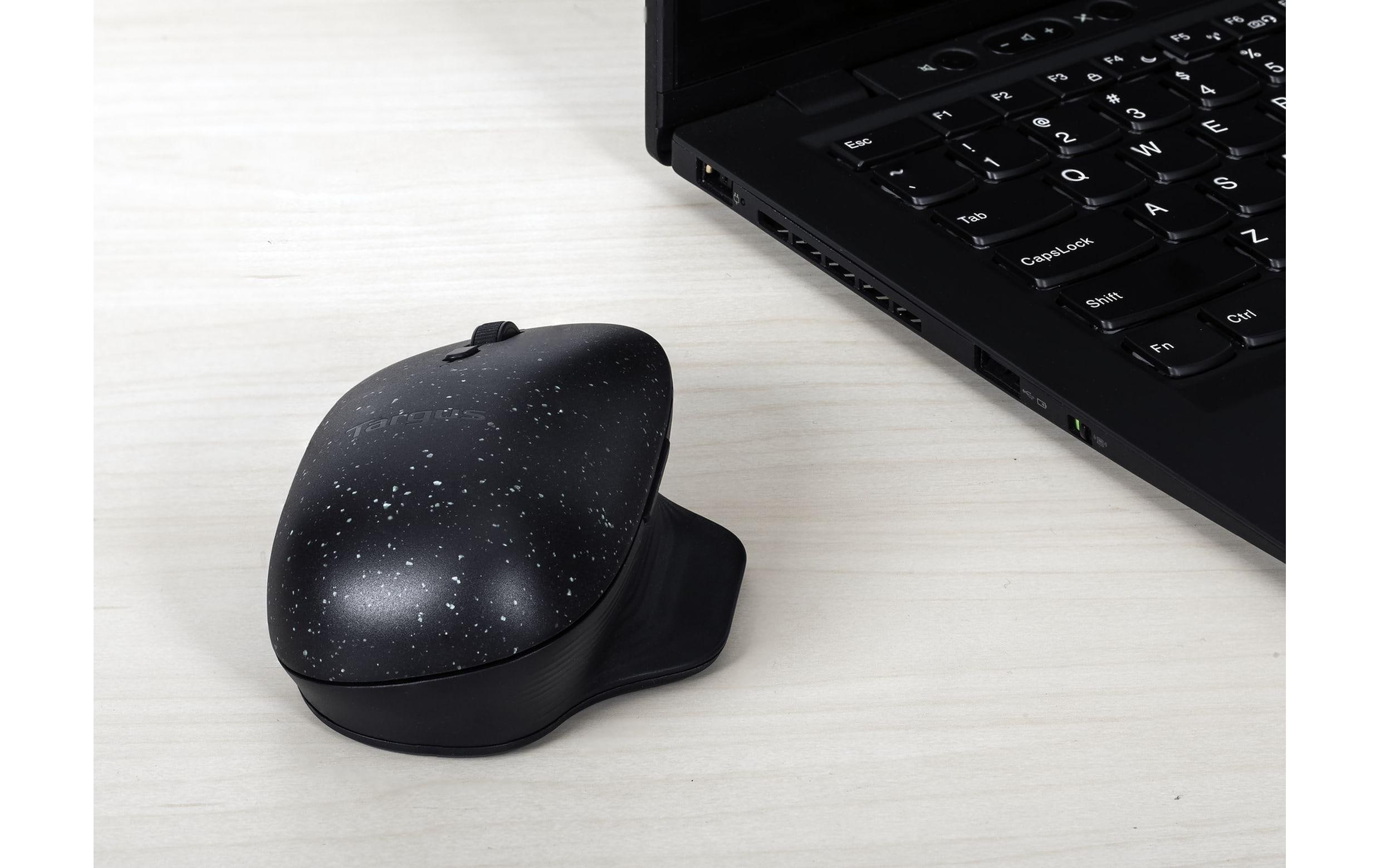 Targus ErgoFlip EcoSmart - Maus - nachhaltig
beidhändig - Bluetooth 5.0 LE - Schwarz