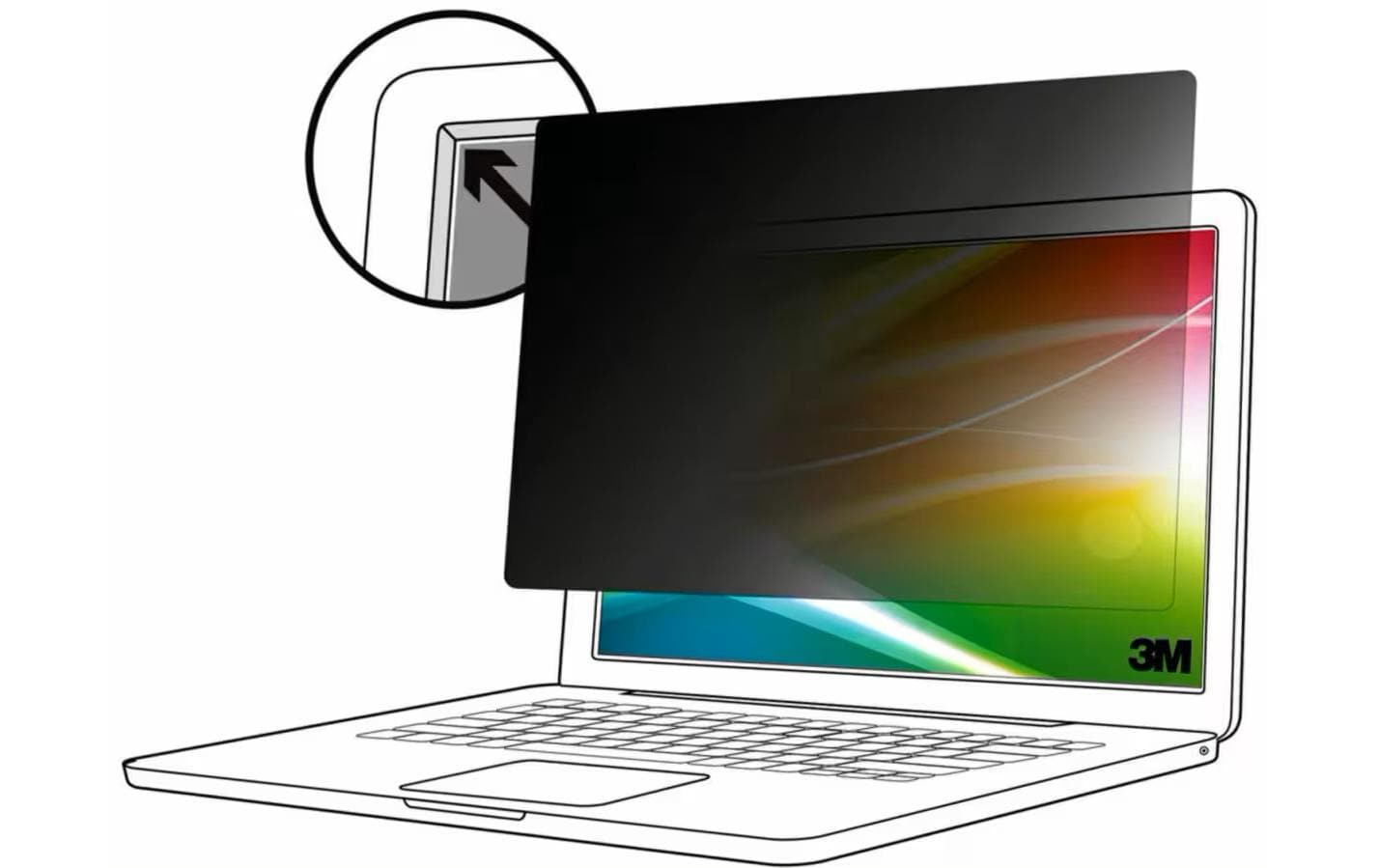 3M - Blickschutzfilter für Notebook - heller Bildschirm
16:10