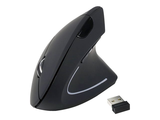 equip 245110 - vertikale Maus - 2.4 GHz - Schwarz