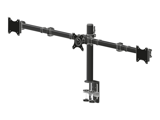 Iiyama DS1003C-B1 Aufstellung - einstellbarer Arm - für 3 Monitore - Schwarz
