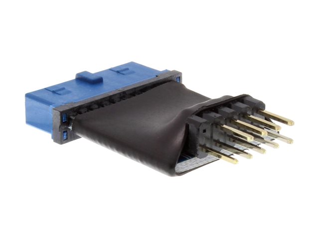 InLine - interner USB-Adapter - 10-poliger USB-Header zu 19-poliger USB 3.0 Kopf