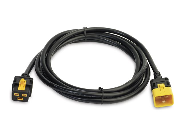 APC - Stromkabel - IEC 60320 C19 zu IEC 60320 C20 - 3.1 m - eingerastet - Schwarz - für P/N: SMT2200I-AR, SMT2200R2I-AR, SMT3000I-AR, SMT3000R2I-AR, SRT1500XLI, SRT2200XLI-KR