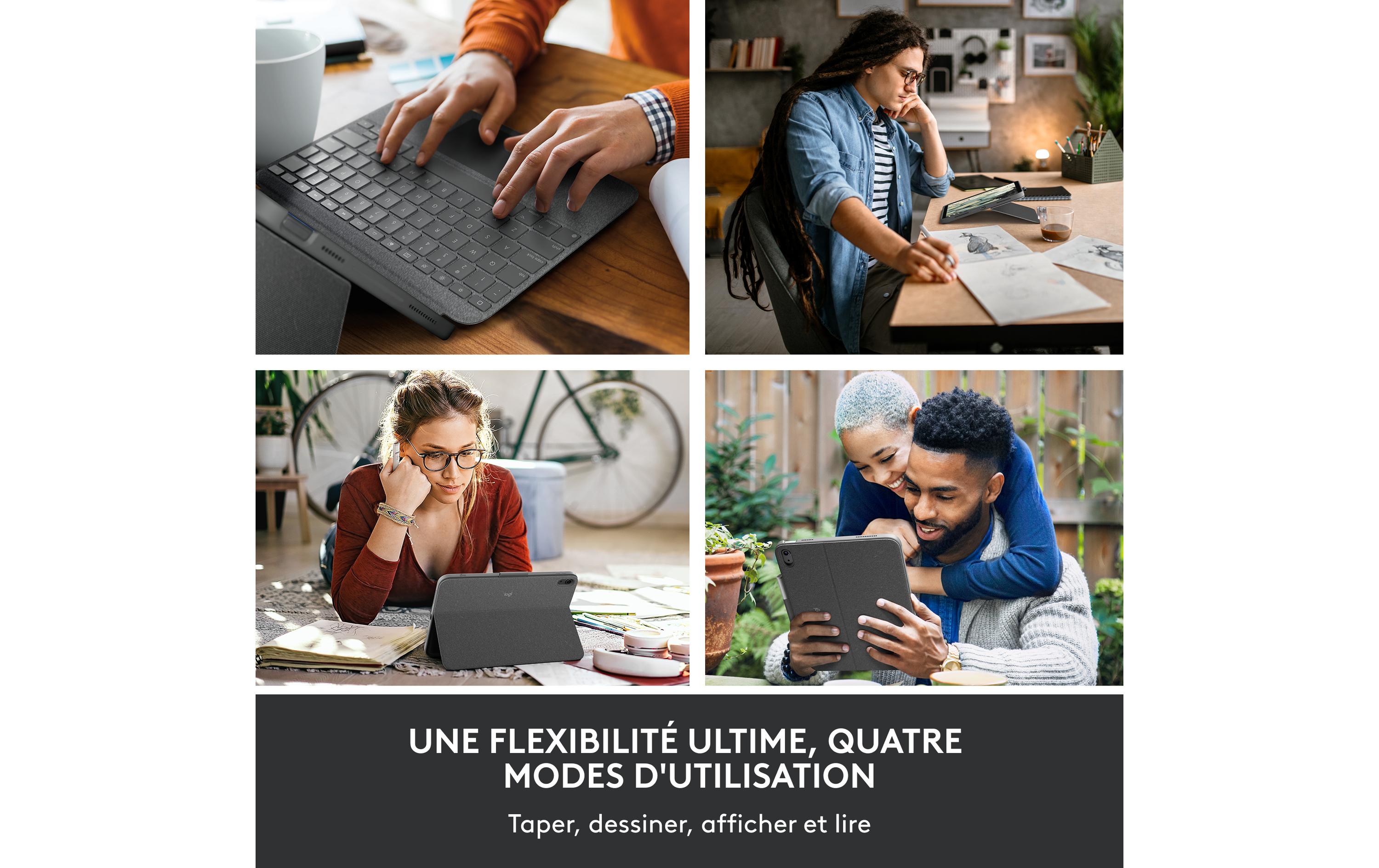 Logitech Tablet Tastatur Cover Combo Touch iPad 10.9" (10. Gen.)