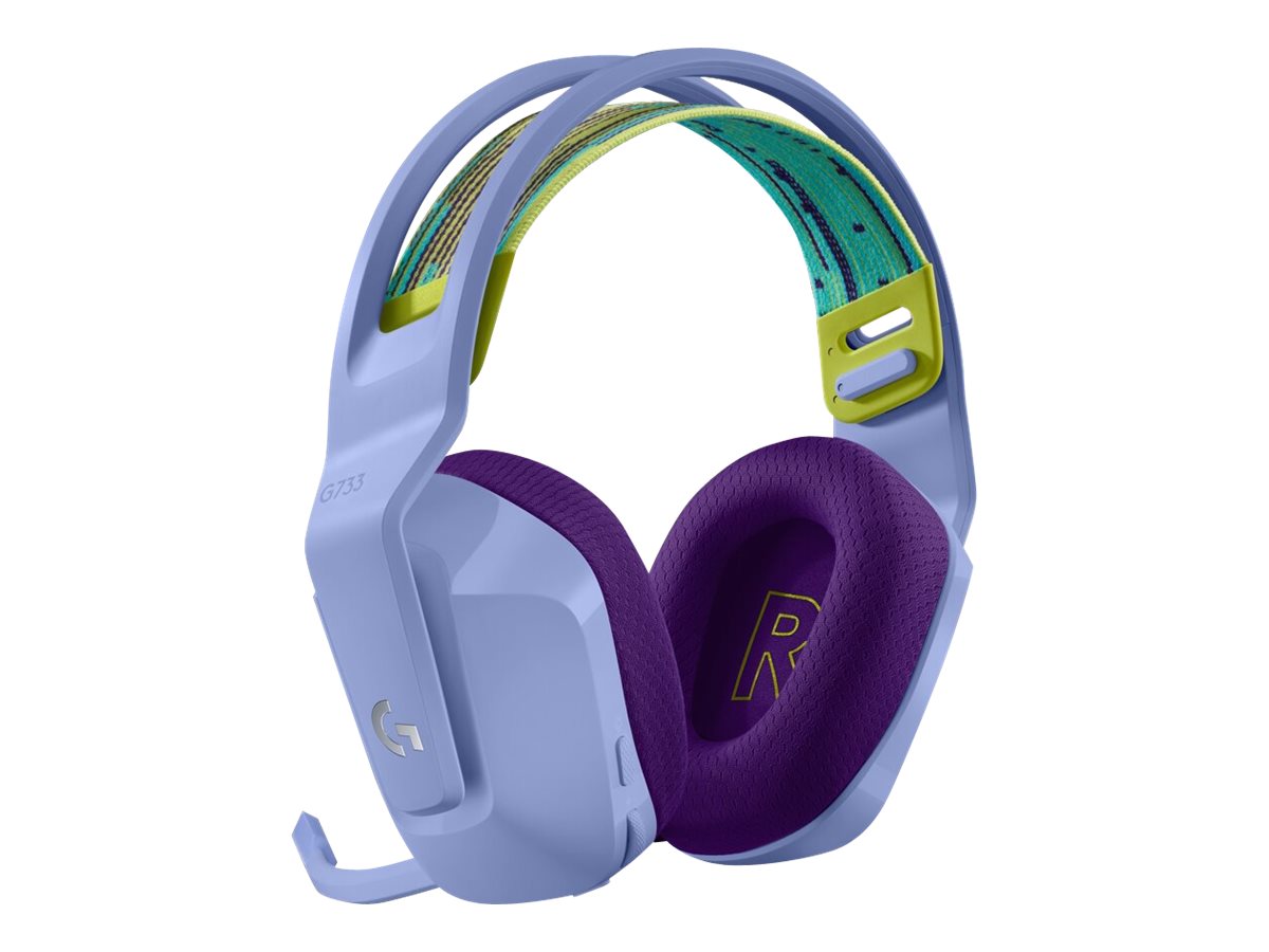 Logitech G G733 LIGHTSPEED Wireless RGB Gaming Headset - Headset - ohrumschließend - 2,4 GHz - kabellos - fliederfarben