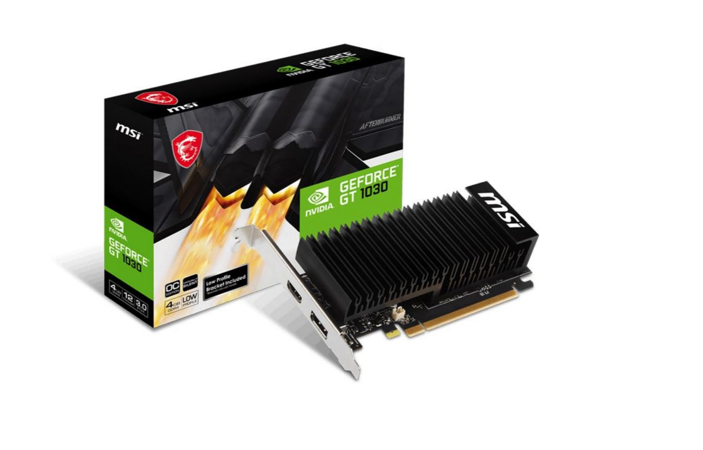 MSI GeForce GT 1030 4GHD4 LP OC - Grafikkarten - GF GT 1030 - 4 GB