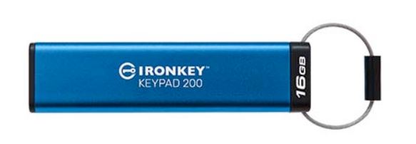 Kingston IronKey Keypad 200 - 16 GB (Hardware-verschlüsselter USB-Stick) (IKKP200/16GB)