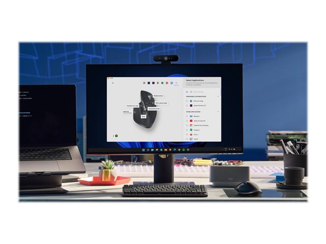 Logitech MX Master 3S Performance Wireless Mouse - Maus - Bluetooth
2.4 GHz - Schwarz