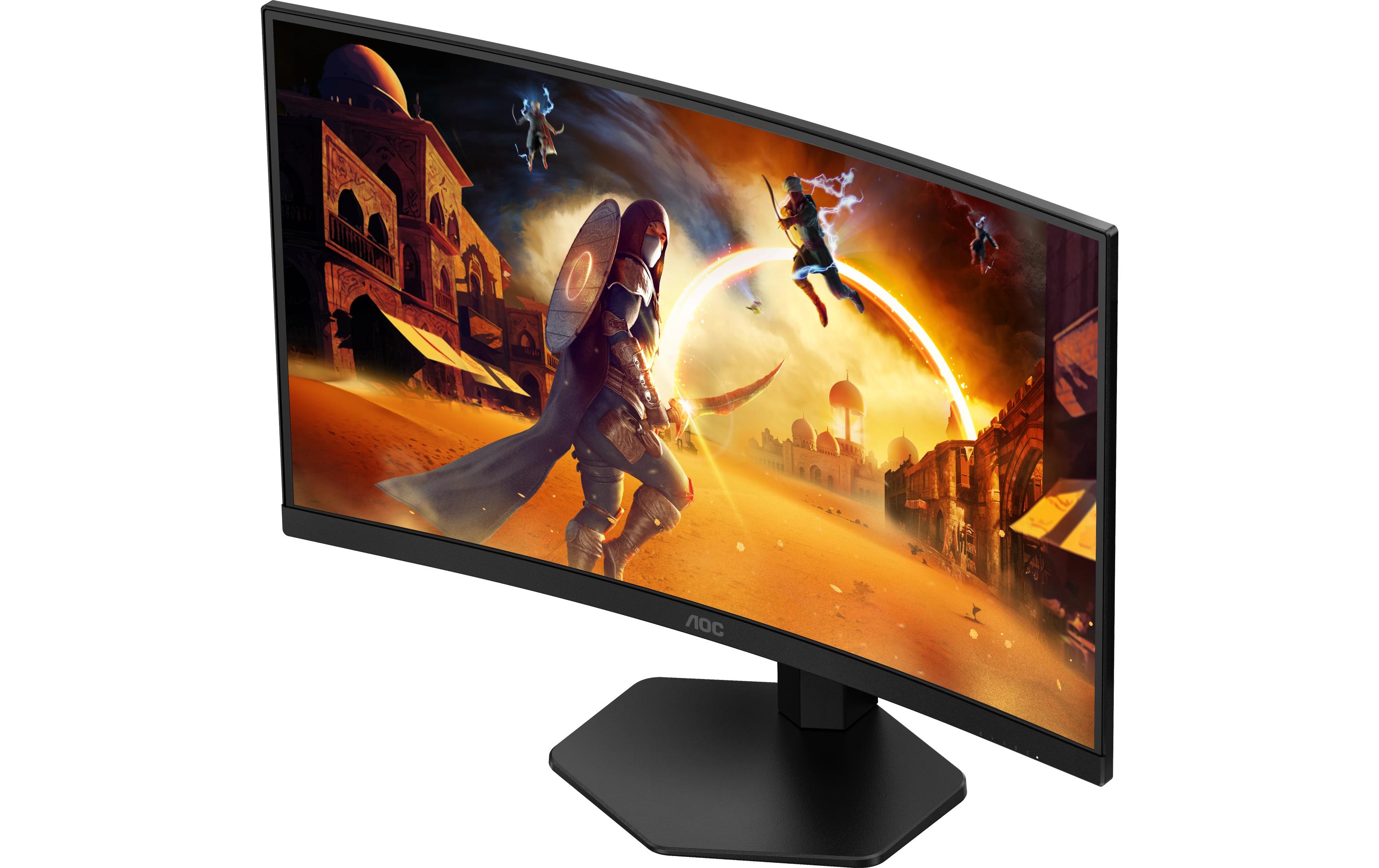 AOC Gaming CQ27G4X - G4 Series - LED-Monitor - Gaming - gebogen - 68.58 cm (27") - 2560 x 1440 QHD @ 180 Hz - Fast VA - 300 cd/m² - 4000:1 - HDR10 - 0.5 ms - 2xHDMI, DisplayPort - Schwarz