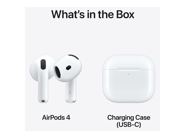 Apple AirPods 4 with Active Noise Cancellation - True Wireless-Kopfhörer mit Mikrofon