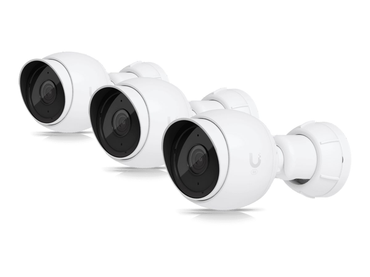 Ubiquiti UniFi Protect G5 - Netzwerk-Überwachungskamera - Bullet - Innenbereich, Außenbereich - wetterfest - Farbe (Tag&Nacht) - 5 MP - 2688 x 1512 - 2K - feste Brennweite - Audio - LAN 10/100 - PoE (Packung mit 3)