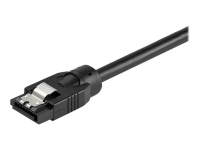 StarTech.com 0.3 m Round SATA Cable - Latching Connectors - 6Gbs SATA Cable - SATA-Kabel - Serial ATA 150/300/600 - SATA (R) eingerastet zu SATA (R) eingerastet - 30 cm - rund - Schwarz