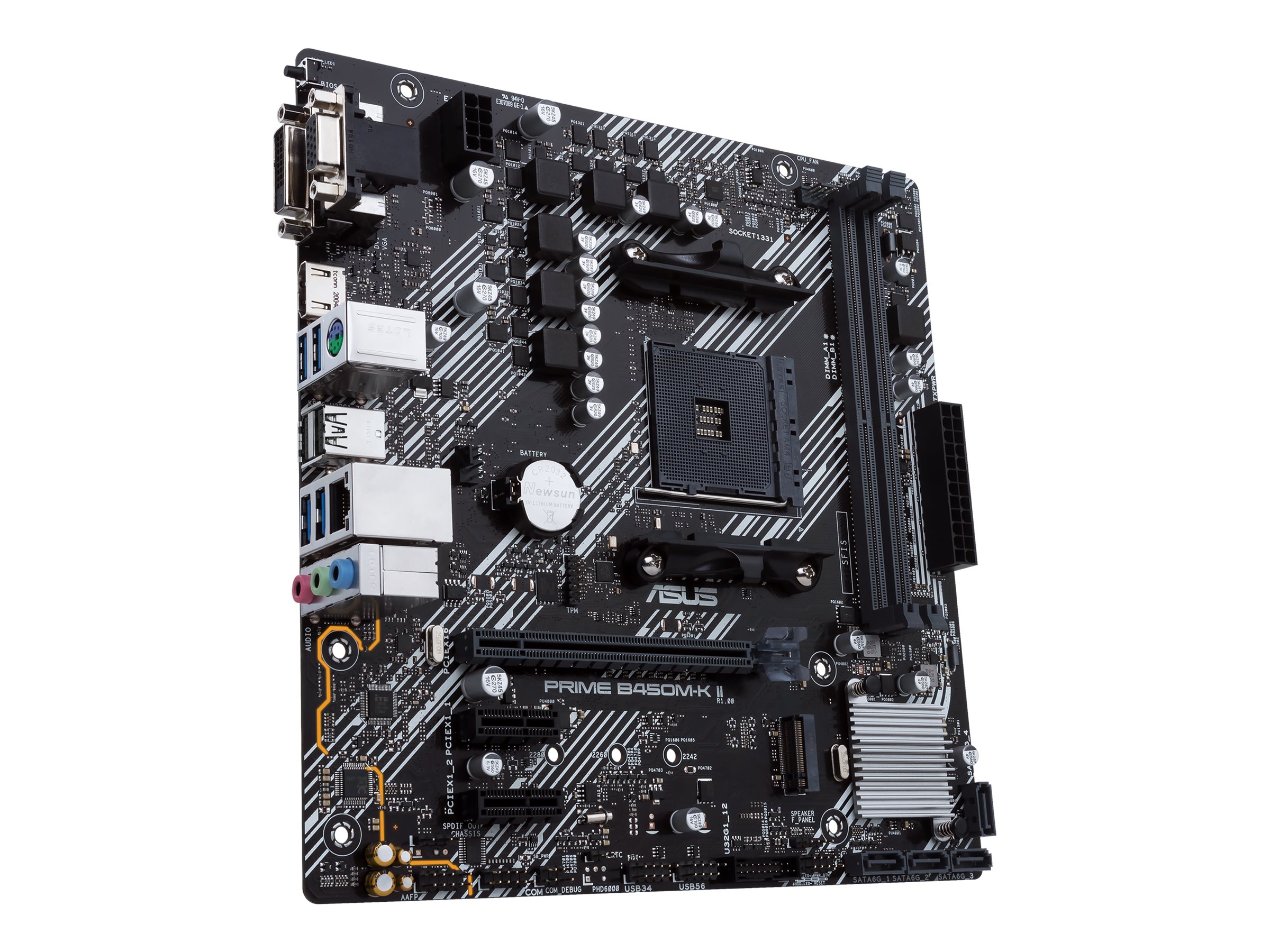 ASUS PRIME B450M-K II - Motherboard - micro ATX - Socket AM4 - AMD B450