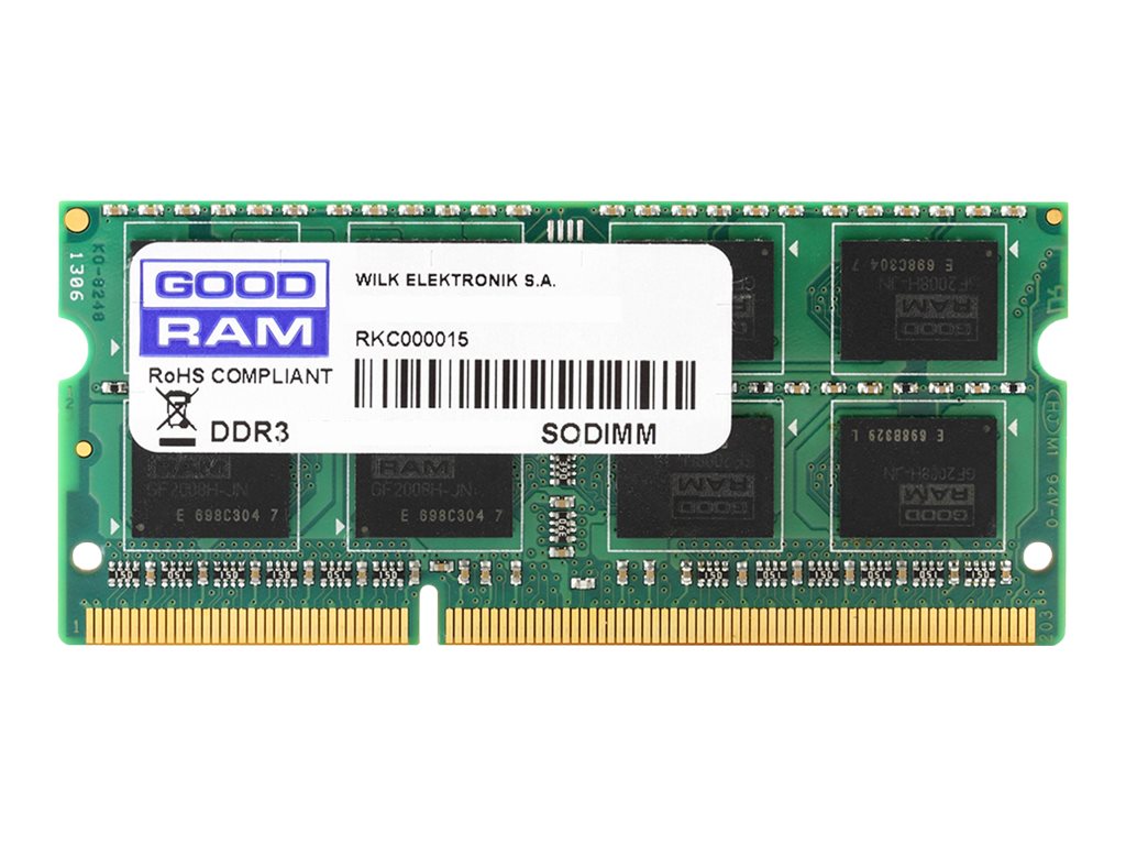 GOODRAM - DDR3 - Modul - 4 GB - SO DIMM 204-PIN - 1333 MHz / PC3-10600 - ungepuffert