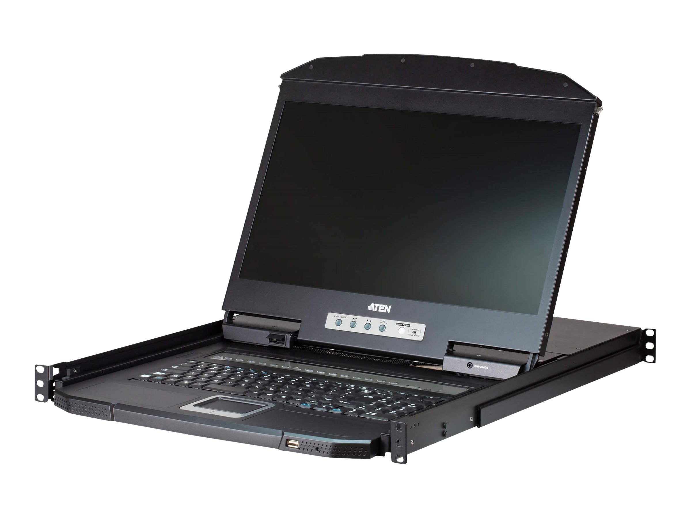 ATEN CL3108NX - KVM-Konsole - PS/2, USB - 47 cm (18.5") - Rack - einbaufähig - 1366 x 768 @ 60 Hz - 250 cd/m² - 1000:1 - 5 ms - VGA - 1U