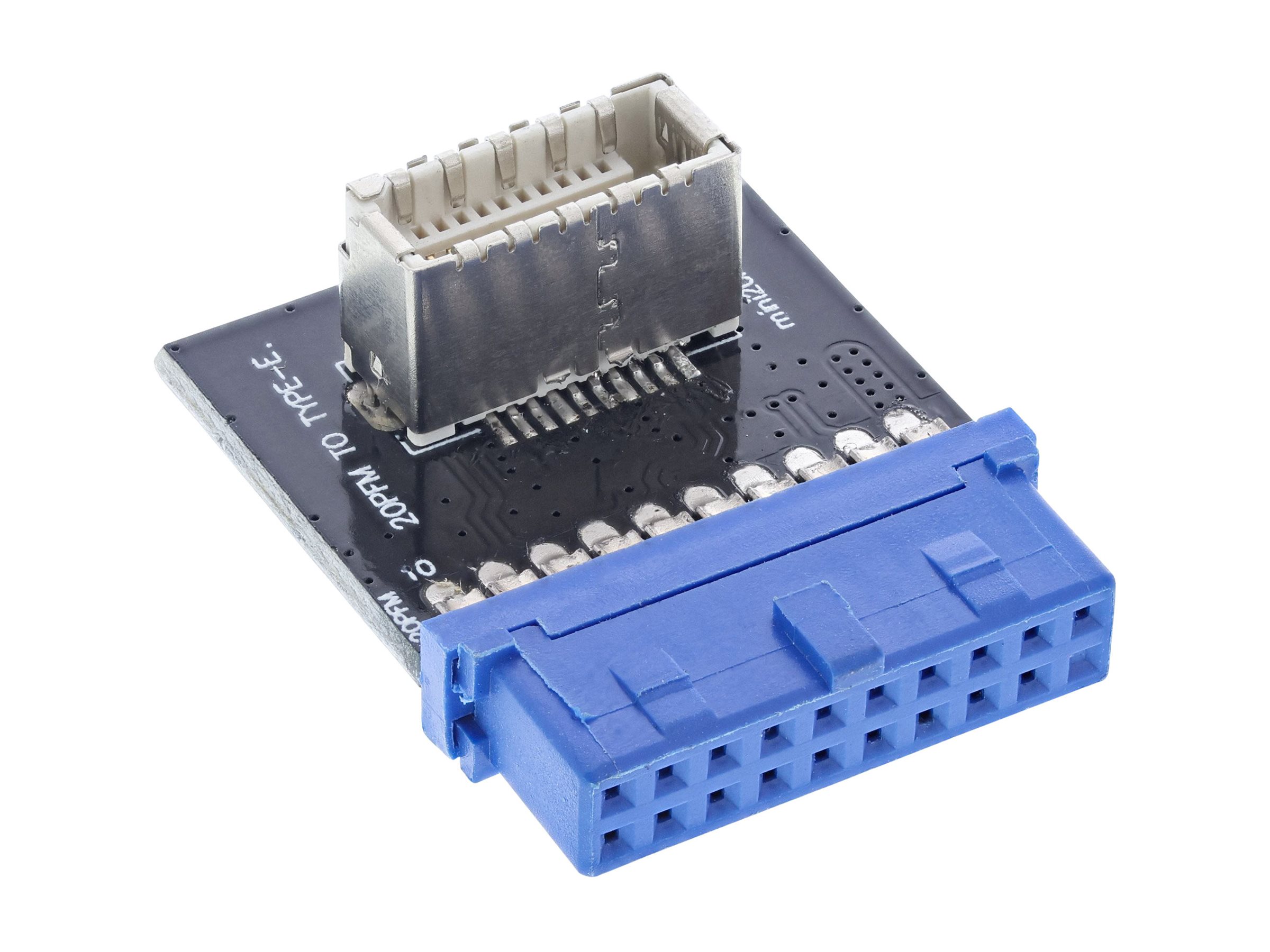 InLine - interner USB-Adapter - 20-poliger USB 3.0 Kopf zu 20-poliger USB 3.1 Header