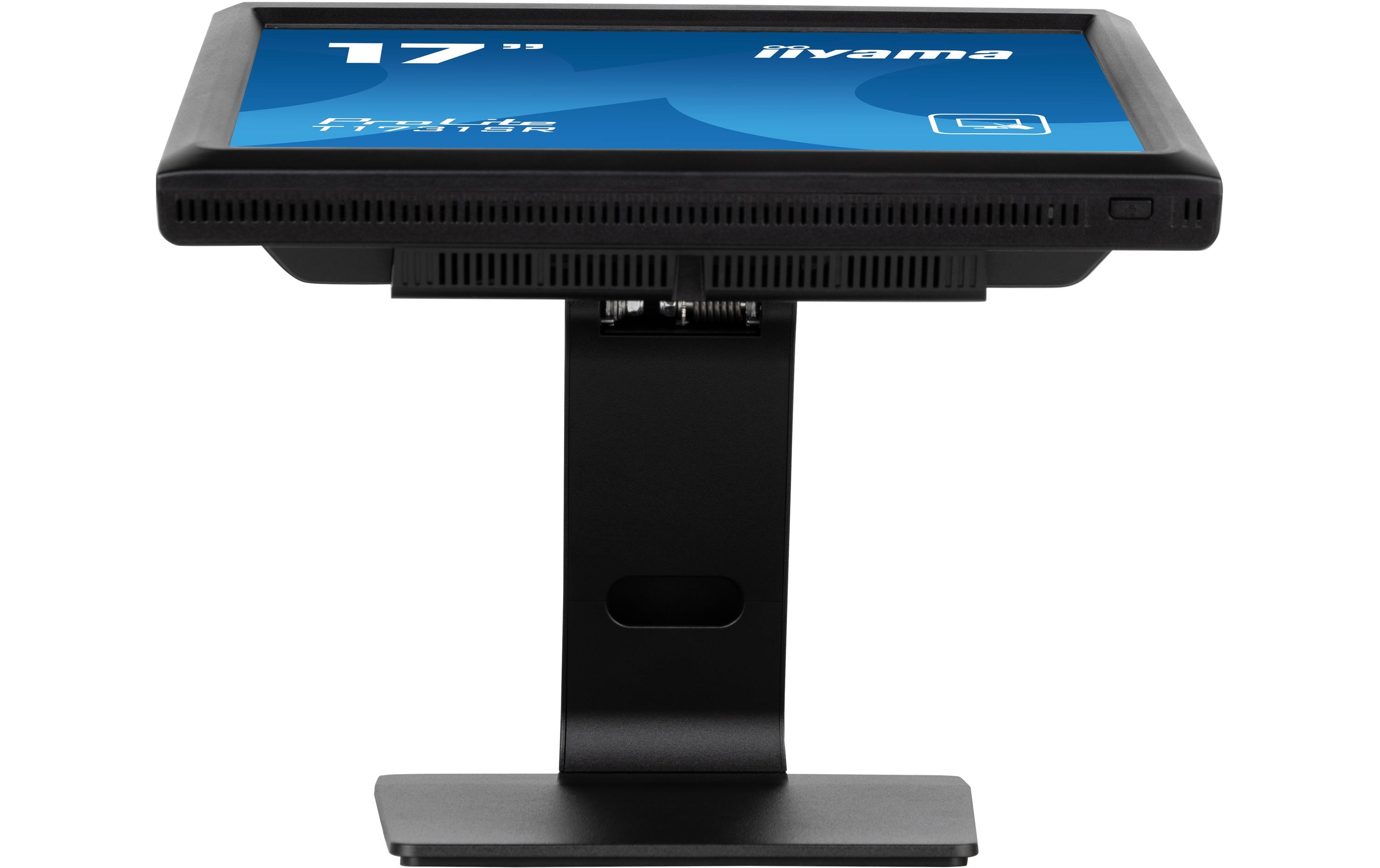 iiyama ProLite T1731SR-B1S - LED-Monitor - 43.2 cm (17") - Touchscreen - 1280 x 1024 - TN - 250 cd/m² - 1000:1 - 5 ms - HDMI, VGA, DisplayPort - Lautsprecher - Schwarz, Matte