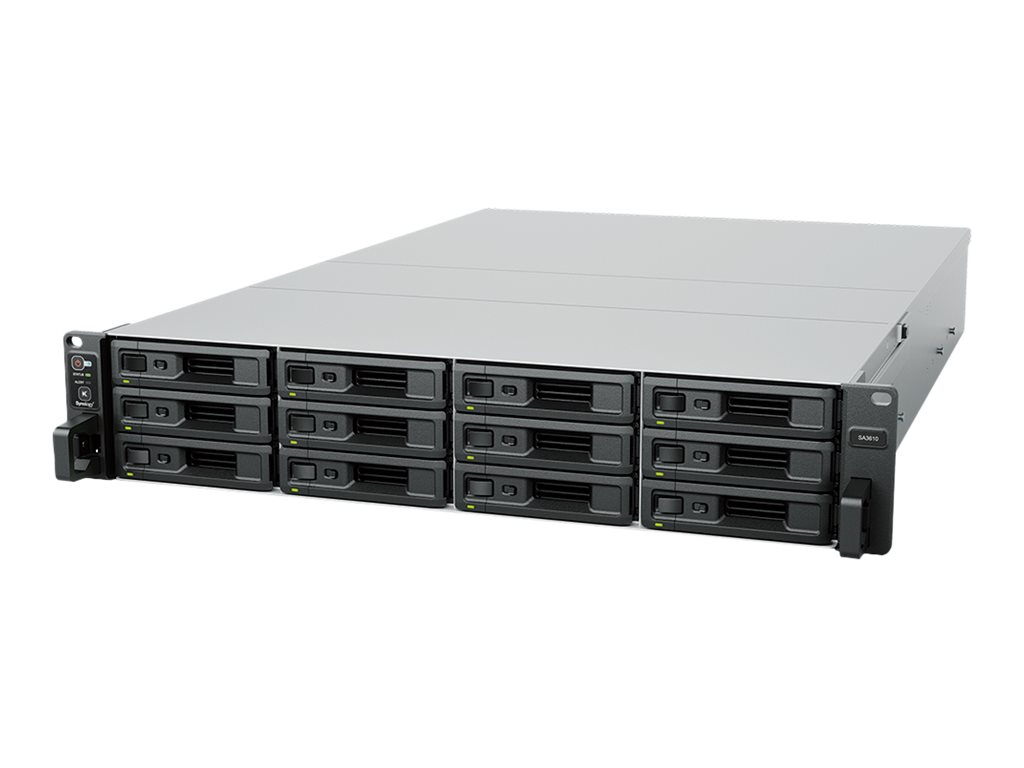 Synology SA SA3410 NAS & Speicherserver Rack (2U) Eingebauter Ethernet-Anschluss Schwarz - Grau D-1541 (SA3410)