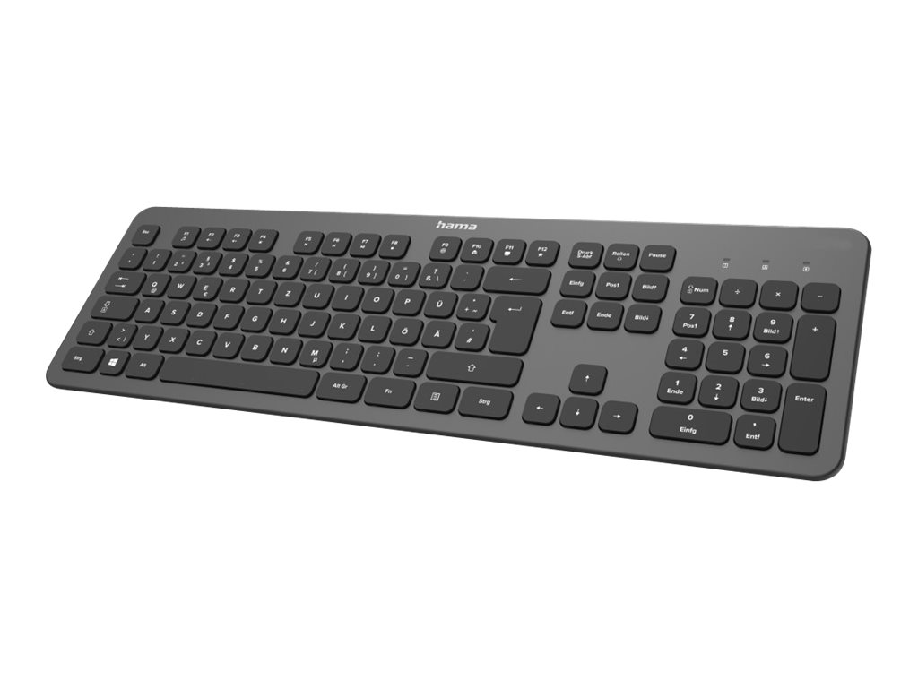 Hama "KW-700" - Tastenfeld - QWERTZ - Deutsch - Schwarz
Anthrazit Eingabegerät