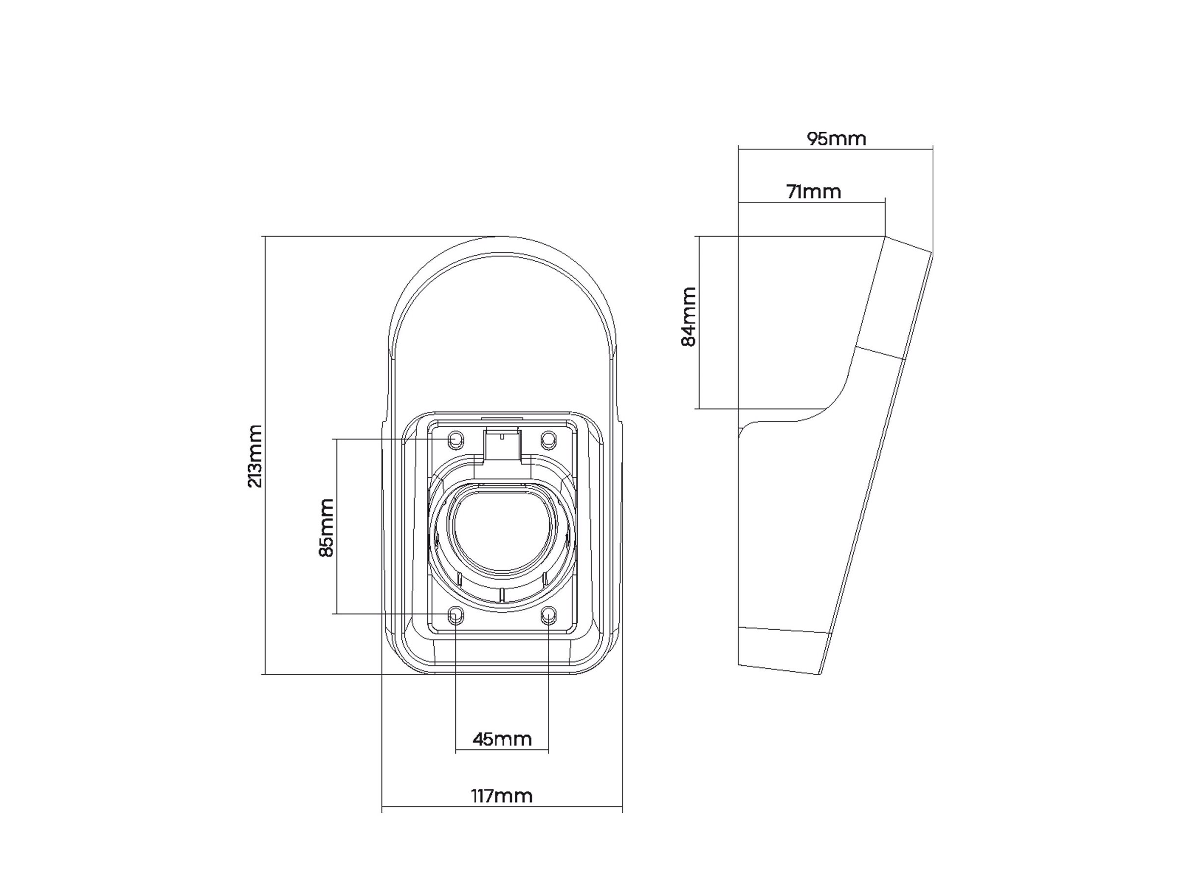 InLine - Halter für Ladekabel - Universal EV - Schwarz