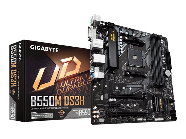 Gigabyte B550M DS3H - 1.0 - Motherboard - micro ATX - Socket AM4 - AMD B550