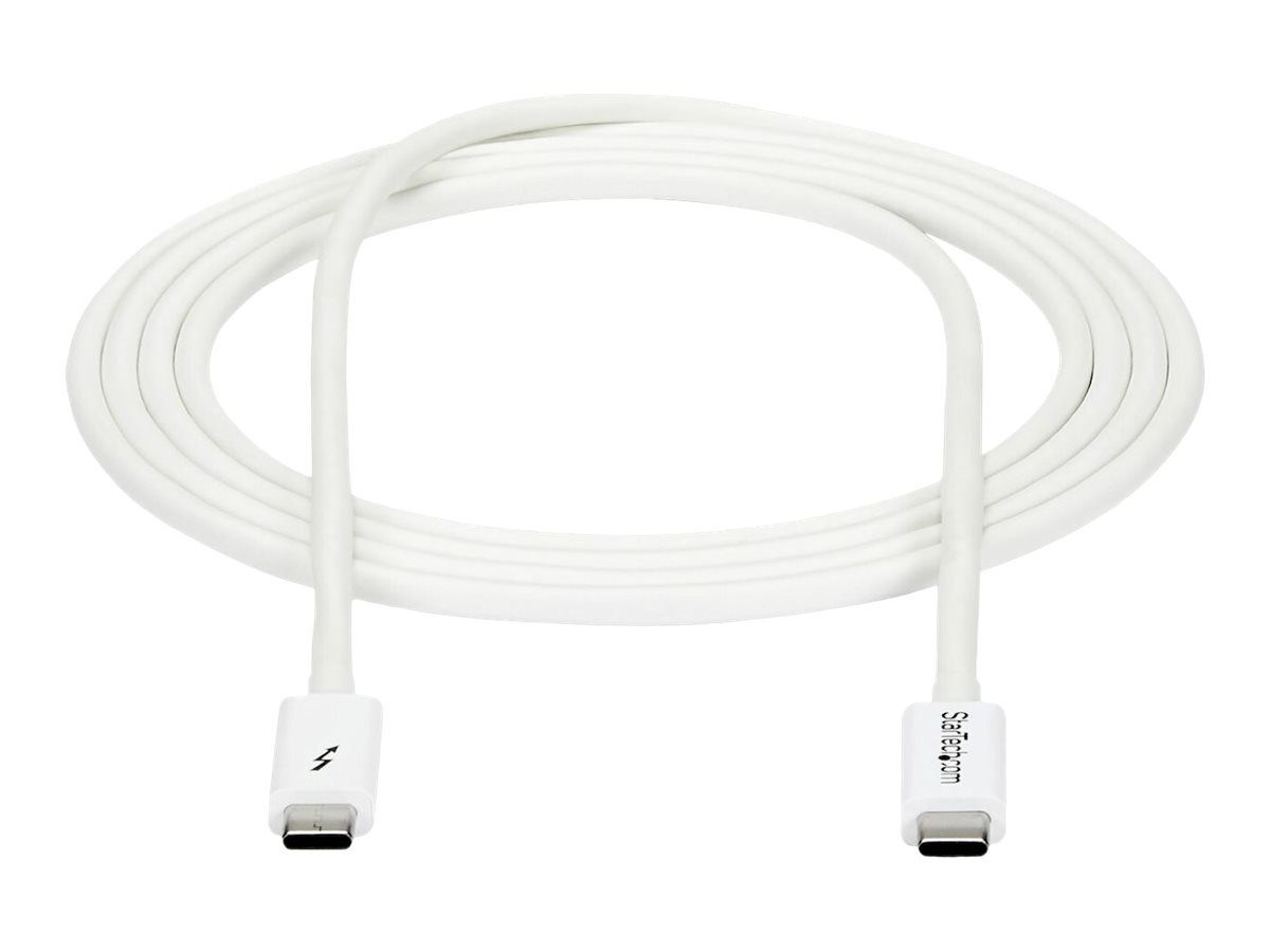 StarTech.com 6.6ft (2m) Thunderbolt 3 Cable
20Gbps
100W PD
4K Video
Thunderbolt-Certified
Compatible w/ TB4/USB 3.2/DisplayPort - Thunderbolt-Kabel - 24 pin USB-C zu 24 pin USB-C - 2 m