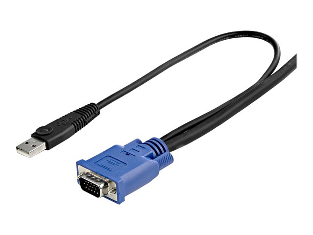 StarTech.com 3m 2-in-1 PS/2 USB KVM Kabel - Kabelsatz für KVM Switch / Umschalter - Video- / USB-Kabel - USB, HD-15 (VGA) (M) zu HD-15 (VGA) (M) - 3.05 m - Schwarz - für P/N: CAB831HDU, RACKCONS1908, SV1631DUSBUK, SV565DUTPU, SV565UTPUL, SV831DUSBUK