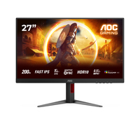 AOC 27" 27G4X 16 09 2xHDMI+DP IPS black/red - Flachbildschirm (TFT/LCD) - 27"
