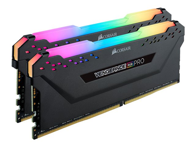 CORSAIR Vengeance RGB PRO - DDR4 - Kit - 32 GB: 2 x 16 GB - DIMM 288-PIN - 2933 MHz / PC4-23400 - ungepuffert