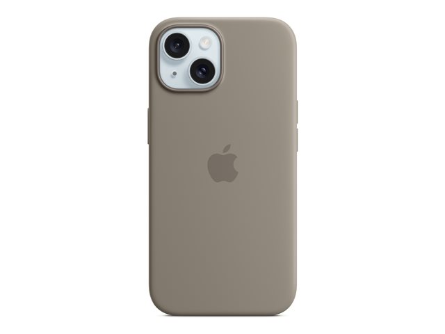 Apple - Handyhülle für iPhone 15 - kompatibel mit MagSafe - Silikon - Lehm