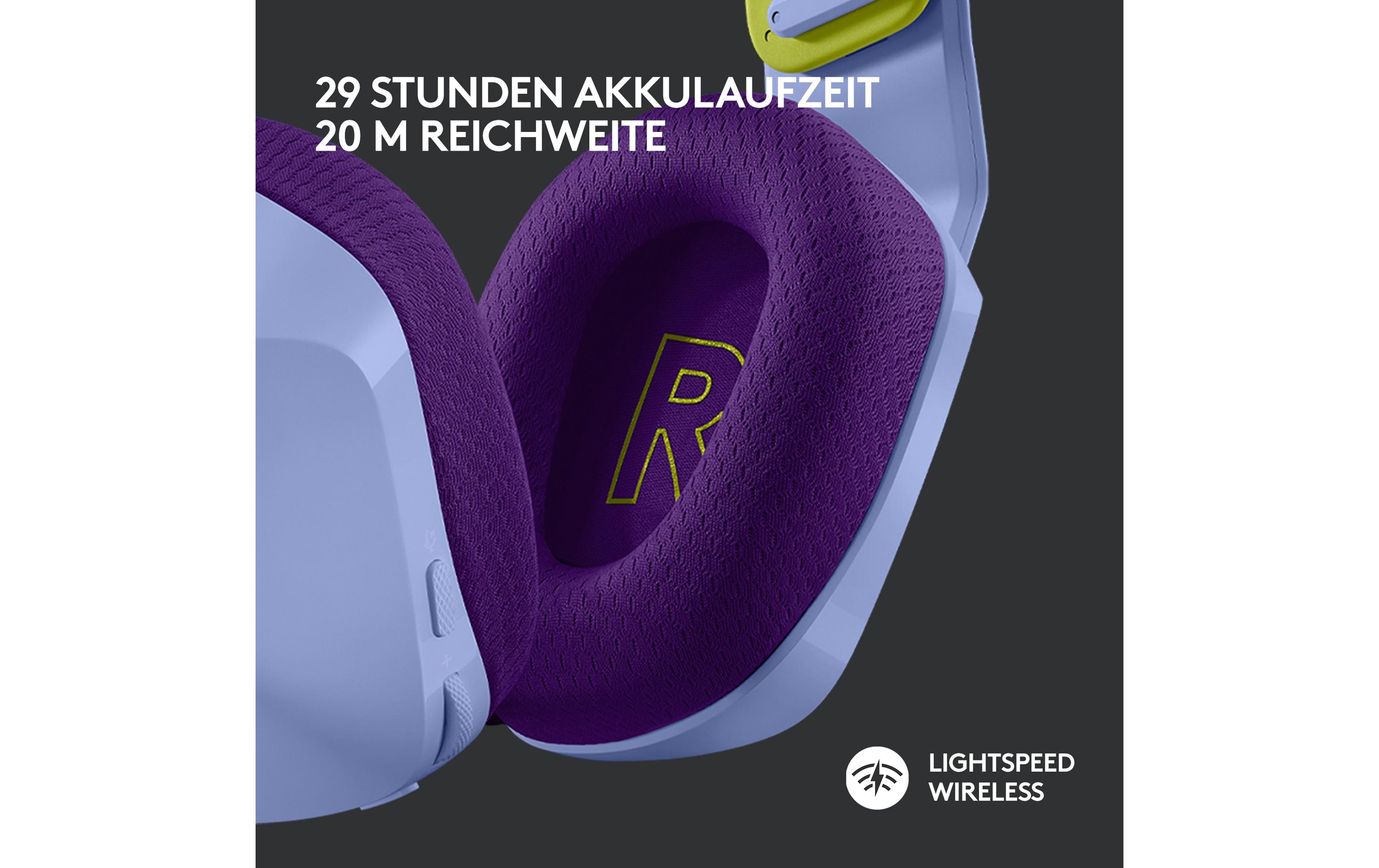 Logitech G G733 LIGHTSPEED Wireless RGB Gaming Headset - Headset - ohrumschließend - 2,4 GHz - kabellos - fliederfarben