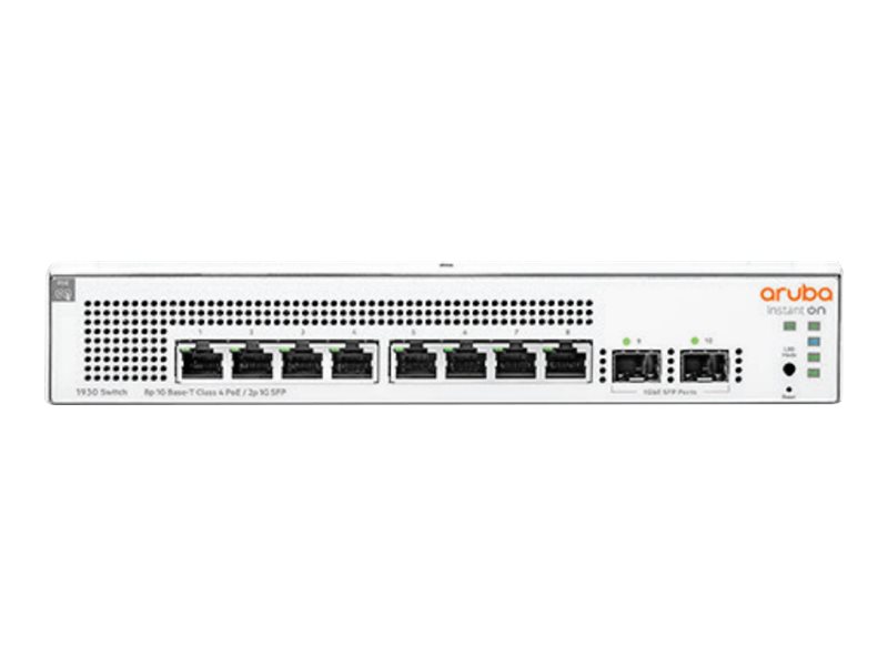 HPE Networking Instant On 1930 8G Class4 PoE 2SFP 124W Switch - Switch - 8 Anschlüsse - managed - an Rack montierbar