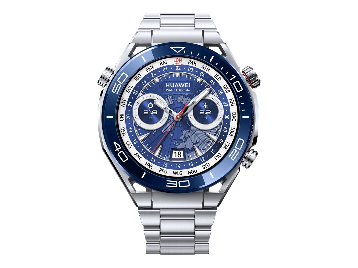 Huawei Watch Ultimate intelligente Uhr mit Riemen - Stahl - Voyage Blue