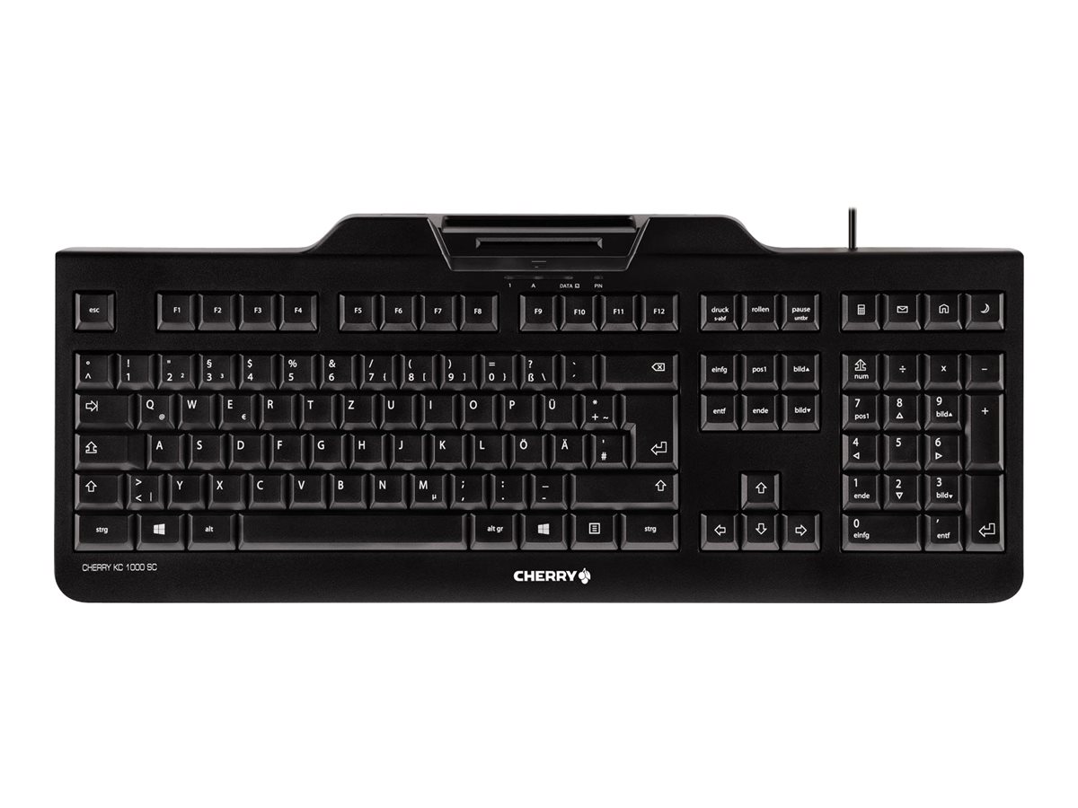 CHERRY KC 1000 SC - Tastatur - Deutsch - Schwarz Eingabegerät