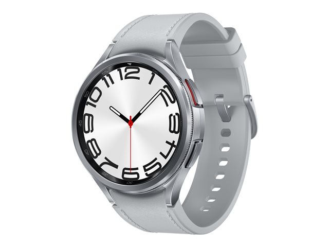 Samsung Galaxy Watch6 Classic intelligente Uhr mit Band - Silber - 47mm  - 16 GB - Silber