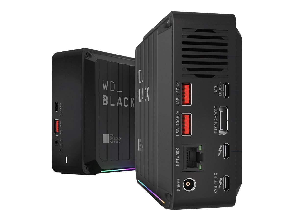 WD_BLACK D50 Game Dock WDBA3U0000NBK - Dockingstation - Thunderbolt 3 - DP
Thunderbolt - 1GbE