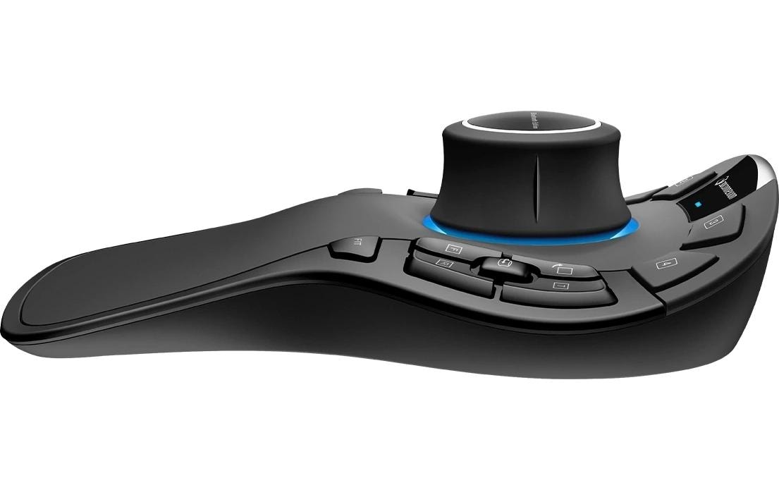 3Dconnexion SpaceMouse Pro Wireless - Bluetooth Edition - 3D-Maus - 2.4 GHz
Bluetooth
USB-C