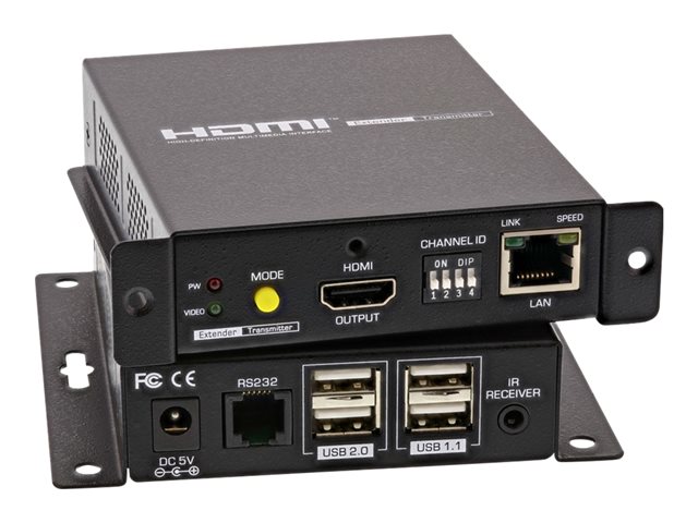 InLine HDMI USB KVM over IP Extender - KVM-/Audio-/USB-Extender