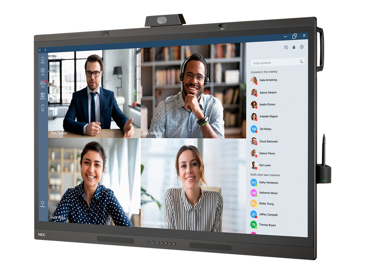 NEC MultiSync WD551 - 138.78 cm (55") Diagonalklasse LCD-Display mit LED-Hintergrundbeleuchtung - Digital Signage - mit Touchscreen, 3.840 Pixel Kamera und Mikrofon - 4K UHD (2160p) 3840 x 2160 - Direct LED