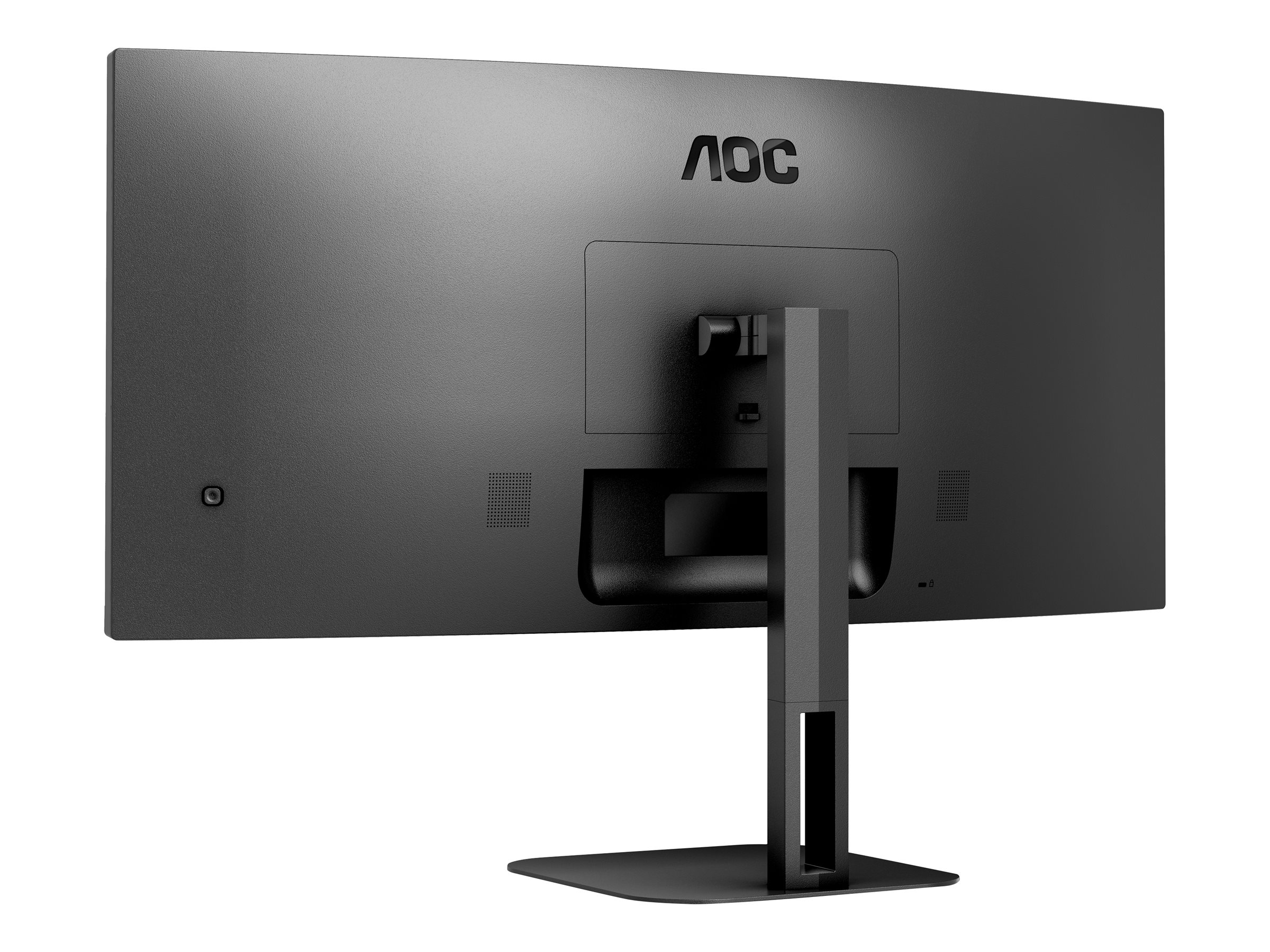 AOC Value-line CU34V5C/BK - V5 series - LED-Monitor - gebogen - 86.4 cm (34") - 3440 x 1440 WQHD @ 100 Hz - VA - 300 cd/m² - 3000:1 - 4 ms - HDMI, DisplayPort, USB-C - Lautsprecher - mattschwarz