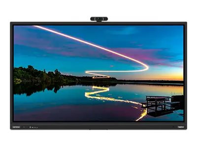 Lenovo ThinkVision T86 - LED-Monitor - 218.4 cm (86") - feststehend - Touchscreen - 3840 x 2160 4K @ 60 Hz - VA - 400 cd/m² - 4000:1 - DisplayHDR 10 - 6.5 ms - Lautsprecher - Raven Black