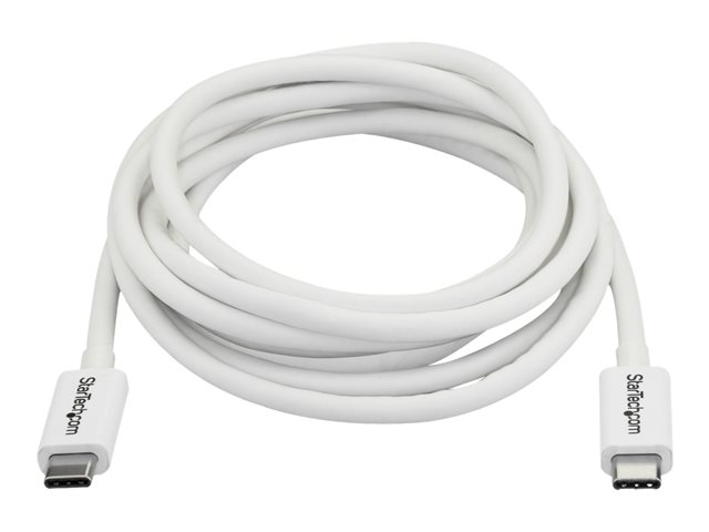 StarTech.com 6.6ft (2m) Thunderbolt 3 Cable
20Gbps
100W PD
4K Video
Thunderbolt-Certified
Compatible w/ TB4/USB 3.2/DisplayPort - Thunderbolt-Kabel - 24 pin USB-C zu 24 pin USB-C - 2 m