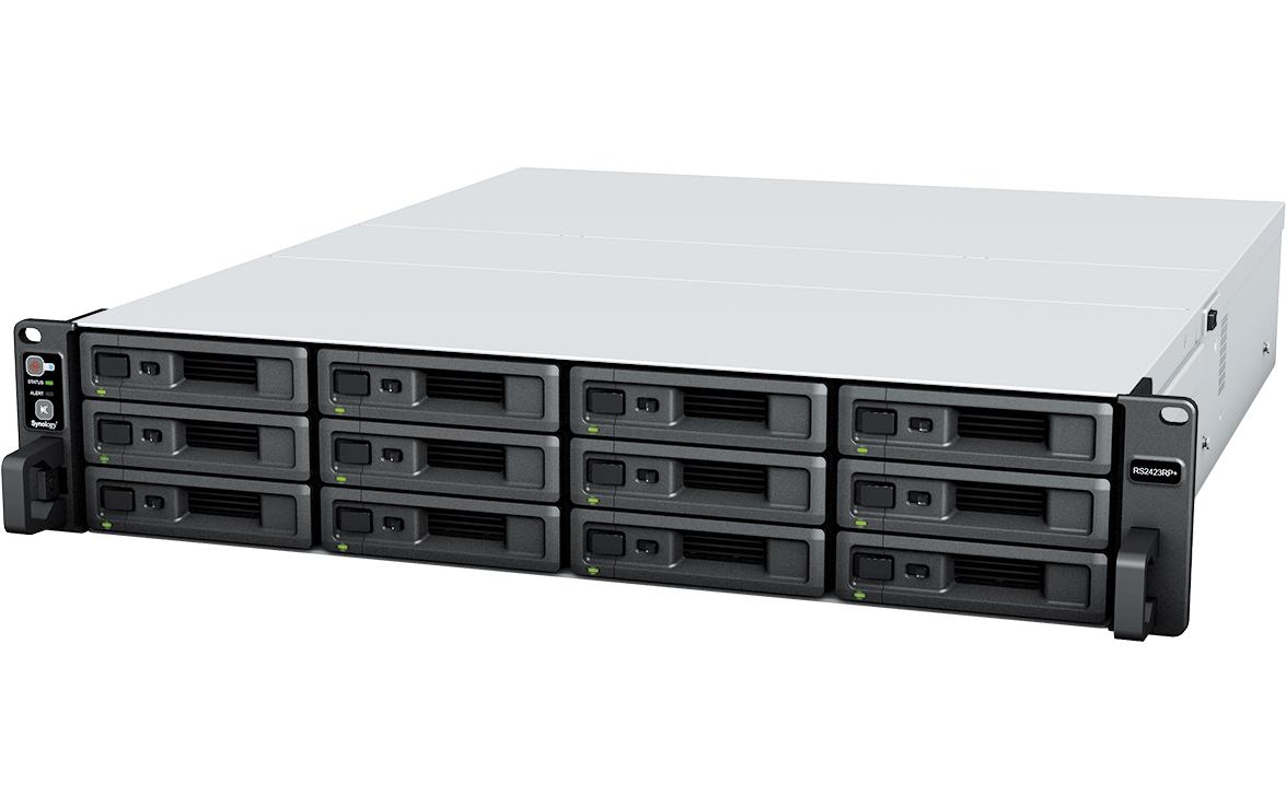 Synology RackStation RS2423RP+ - NAS-Server - 12 Schächte - Rack - einbaufähig - SATA 6Gb/s - RAID 0, 1, 5, 6, 10, JBOD - RAM 8GB - Gigabit Ethernet / 10 Gigabit Ethernet - iSCSI Support - 2U (RS2423RP+)