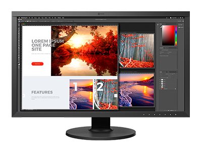 EIZO ColorEdge cs2740 - LED-Monitor - 68.6 cm (27") (26.9" sichtbar) - 3840 x 2160 4K @ 61 Hz - IPS - 350 cd/m² - 1000:1 - 10 ms - HDMI, DisplayPort, USB-C - Schwarz