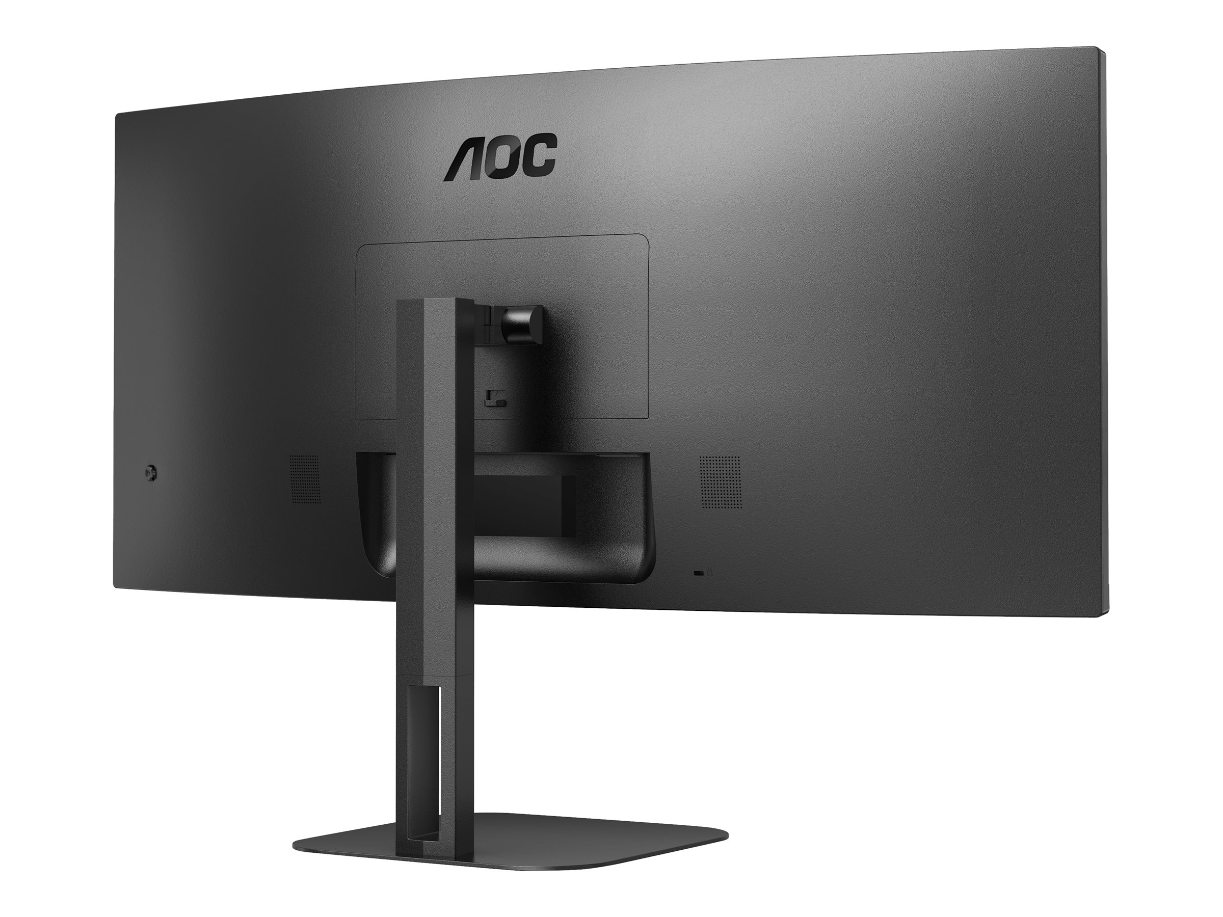 AOC Value-line CU34V5C/BK - V5 series - LED-Monitor - gebogen - 86.4 cm (34") - 3440 x 1440 WQHD @ 100 Hz - VA - 300 cd/m² - 3000:1 - 4 ms - HDMI, DisplayPort, USB-C - Lautsprecher - mattschwarz